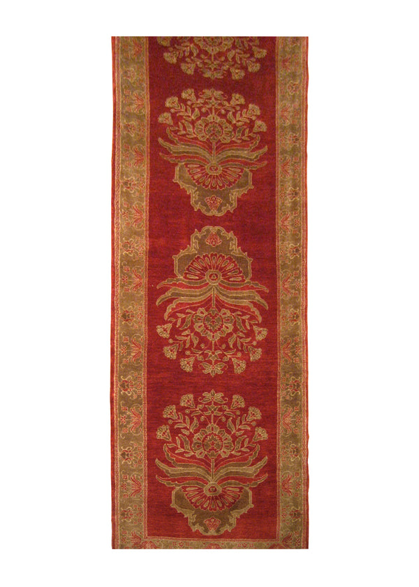 Persian Rug Bijar Handmade Runner Traditional 2'10"x9'9" (3x10) Red Brown Floral Design #A23278