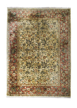 Oriental Rug Indian Handmade Area Transitional 9'11"x13'11" (10x14) Yellow/Gold Green Floral Design #A29690