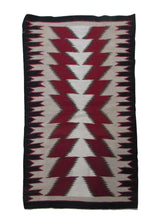 Native American Rug Navajo Handmade Area Tribal 2'3"x3'7" (2x4) Whites/Beige Black Red Eye Dazzler Geometric Design #A30144