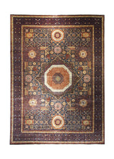 Oriental Rug Pakistani Handmade Area Transitional Tribal 9'11"x13'11" (10x14) Red Whites/Beige Yellow/Gold Mamluk Geometric Nooristan Design #A31111