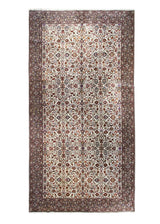 Persian Rug Bijar Handmade Area Traditional 8'4"x15'9" (8x16) Whites/Beige Blue Floral Design #A31210