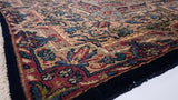 Persian Rug Lavar Kerman Handmade Area Antique Traditional 7'10"x9'10" (8x10) Whites/Beige Pink Blue Floral Design #34231