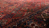 Persian Rug Meymeh Handmade Area Tribal Traditional 7'5"x10'8" (7x11) Red Floral Design #34430