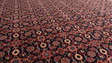 Persian Rug Tabriz Handmade Area Square Traditional 6'8"x7'0" (7x7) Red Blue Mahi Fish Design #26308