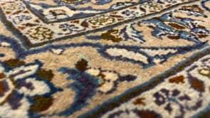 Persian Rug Ardakan Handmade Area Traditional 3'3"x5'0" (3x5) Whites/Beige Blue Floral Design #19428