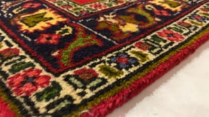 Persian Rug Tabriz Handmade Area Traditional 3'1"x4'8" (3x5) Red Floral Design #31017