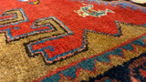 Persian Rug Hamadan Handmade Area Tribal 3'0"x5'0" (3x5) Red Geometric Design #24151