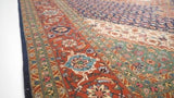 Persian Rug Tabriz Handmade Area Traditional 9'8"x13'2" (10x13) Blue Green Mahi Fish Design #34771