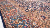 Persian Rug Kashmar Handmade Area Traditional 9'9"x13'0" (10x13) Whites/Beige Blue Floral Design #35878