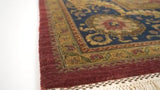 Oriental Rug Indian Handmade Area Transitional 10'3"x14'0" (10x14) Red Blue Jaipur Floral Design #34440