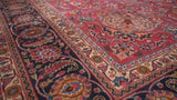 Persian Rug Mashhad Handmade Area Traditional 10'0"x12'2" (10x12) Red Floral Design #9888