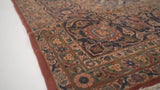 Persian Rug Kashan Handmade Area Traditional 10'8"x17'8" (11x18) Red Toranj Mehrab Floral Design #13178