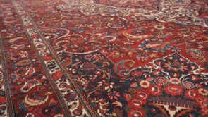 Persian Rug Bakhtiari Handmade Area Tribal 10'5"x15'3" (10x15) Red Floral Design #18103