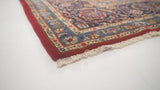 Persian Rug Kashan Handmade Area Traditional 11'0"x17'4" (11x17) Red Blue Toranj Mehrab Floral Design #21027