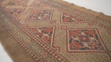 Persian Rug Sarab Handmade Runner Antique Tribal 3'3"x12'5" (3x12) Whites/Beige Geometric Design #22376