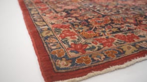 Persian Rug Sarouk Handmade Area Traditional 11'5"x16'3" (11x16) Red Open Field Floral Design #23136