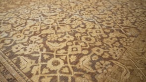 Persian Rug Malayer Handmade Area Antique Tribal 6'2"x19'6" (6x20) Whites/Beige Brown Herati Design #31684