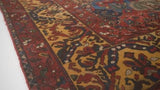 Persian Rug Bakhtiari Handmade Area Tribal 10'6"x17'0" (11x17) Red Yellow/Gold Garden Design #34525