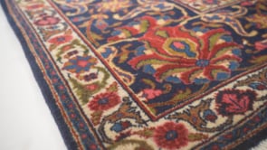 Persian Rug Tabriz Handmade Area Traditional 11'0"x14'7" (11x15) Red Blue Floral Design #35590