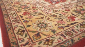 Persian Rug Tabriz Handmade Area Traditional 9'8"x16'3" (10x16) Blue Whites/Beige Open Field Floral Design #36054