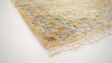 Persian Rug Kerman Handmade Area Traditional 11'4"x20'0" (11x20) Whites/Beige Blue Open Field Floral Design #34921