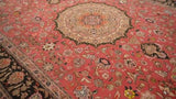 Persian Rug Tabriz Handmade Area Traditional 6'9"x9'9" (7x10) Pink Naghsh Floral Design #35848