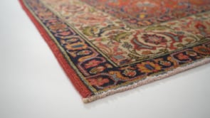 Persian Rug Tabriz Handmade Area Antique Traditional 6'10"x10'5" (7x10) Red Floral Design #35903