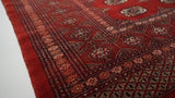 Oriental Rug Pakistani Handmade Area Tribal 6'3"x9'8" (6x10) Red Bokhara Elephant Foot Design #36005