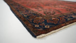 Persian Rug Sarouk Handmade Area Antique Traditional 4'4"x6'4" (4x6) Red Floral Design #35693