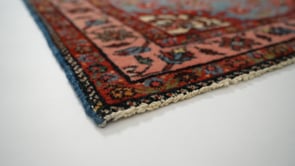 Persian Rug Malayer Handmade Area Tribal 4'4"x6'5" (4x6) Red Blue Floral Design #35823