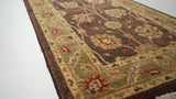 Oriental Rug Pakistani Handmade Runner Transitional 2'5"x14'0" (2x14) Whites/Beige Green Yellow/Gold Jaipur Floral Design #34320