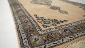 Persian Rug Ardakan Handmade Runner Traditional 3'0"x9'9" (3x10) Whites/Beige Blue Open Field Floral Design #19503