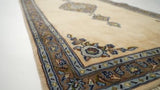 Persian Rug Ardakan Handmade Runner Traditional 3'0"x11'9" (3x12) Whites/Beige Blue Open Field Floral Design #19510