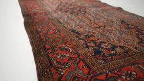 Persian Rug Malayer Handmade Runner Antique Tribal 3'2"x16'2" (3x16) Red Blue Floral Design #31692