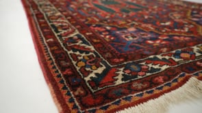 Persian Rug Bakhtiari Handmade Runner Tribal 4'2"x11'10" (4x12) Red Green Garden Design #30295