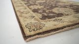 Oriental Rug Pakistani Handmade Runner Transitional Neutral 2'7"x11'5" (3x11) Brown Whites/Beige Oushak Design #33264