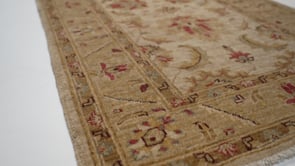 Oriental Rug Pakistani Handmade Runner Transitional 2'9"x9'6" (3x10) Whites/Beige Floral Oushak Design #35303