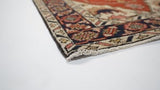 Oriental Rug Pakistani Handmade Runner Transitional Tribal 2'9"x9'8" (3x10) Red Blue Geometric Heriz Design #35365