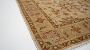 Oriental Rug Pakistani Handmade Runner Transitional 2'8"x9'5" (3x9) Whites/Beige Floral Design #35404