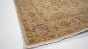 Oriental Rug Pakistani Handmade Runner Transitional 2'8"x10'5" (3x10) Whites/Beige Floral Oushak Design #35463