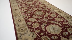 Oriental Rug Indian Handmade Runner Transitional 2'7"x6'2" (3x6) Red Oushak Design #33367