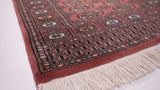 Oriental Rug Pakistani Handmade Runner Tribal 2'8"x10'0" (3x10) Pink Bokhara Elephant Foot Design #18753