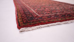 Persian Rug Hamadan Handmade Runner Tribal 3'2"x16'7" (3x17) Red Geometric Design #21267