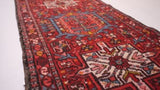 Persian Rug Gharajeh Handmade Runner Tribal Vintage 2'4"x9'0" (2x9) Red Geometric Design #27450