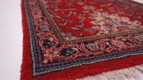 Persian Rug Sarouk Handmade Runner Traditional 2'10"x13'10" (3x14) Red Floral Design #28634