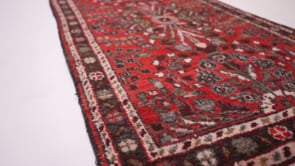 Persian Rug Hamadan Handmade Runner Tribal 2'6"x8'2" (3x8) Red Floral Design #28630