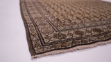 Persian Rug Malayer Handmade Runner Tribal Vintage 3'1"x9'4" (3x9) Brown Geometric Design #31687