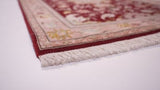 Persian Rug Tabriz Handmade Runner Traditional 2'7"x12'9" (3x13) Red Pink Naghsh Floral Design #23443