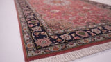 Persian Rug Tabriz Handmade Runner Traditional 2'10"x13'1" (3x13) Pink Naghsh Floral Design #35149