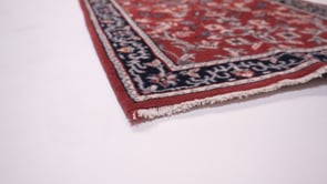 Oriental Rug Indian Handmade Runner Traditional 2'7"x19'4" (3x19) Red Animals Floral Design #36074